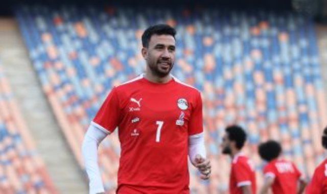 تريزيجيه يتقدم بالهدف الأول لمنتخب مصر فى شباك تنزانيا بالدقيقة 32