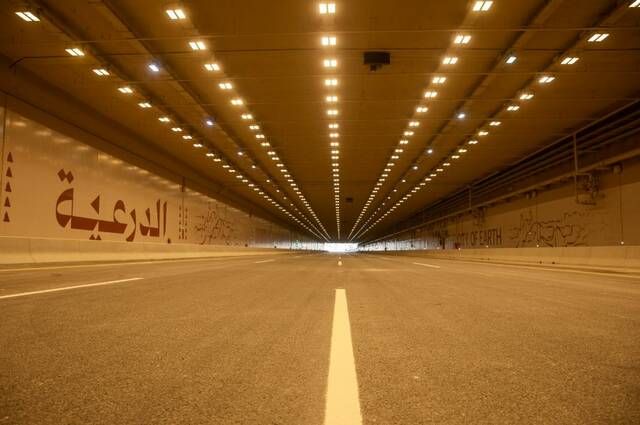 "الدرعية" تنتهي من أعمال البنية التحتية لنفق الدرعية بـ8 مسارات بالدائري الغربي