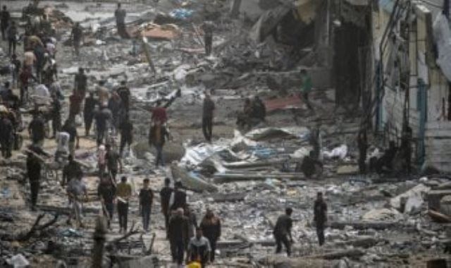الاحتلال الإسرائيلى يشن غارة على مسجد الصفا فى حى التفاح بمدينة غزة