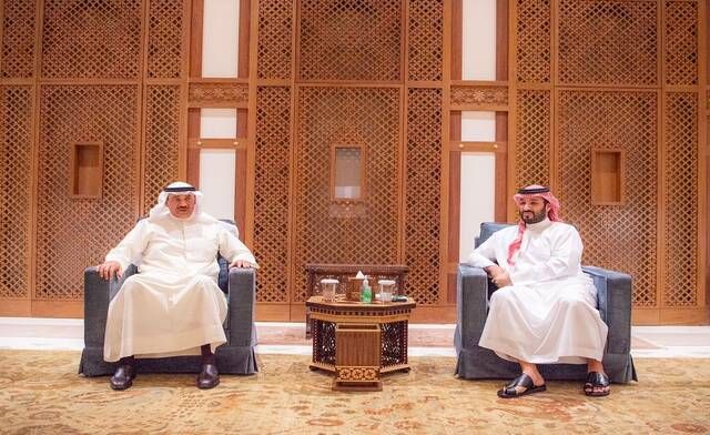 ولي العهد يعقد جلسة مباحثات مع نظيره الكويتي لبحث سبل تعزيز التعاون