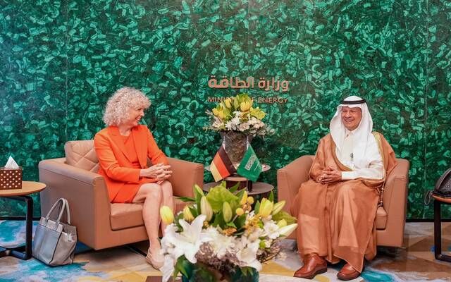 وزير الطاقة يبحث تعزيز التعاون بمجال العمل المناخي مع وزيرة الدولة الألمانية