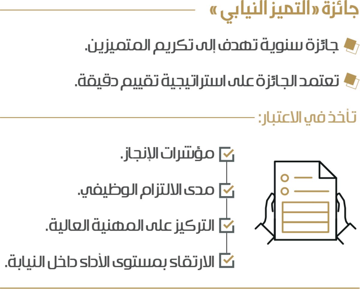 جائزة لرفع كفاءة الأداء القضائي والالتزام المهني