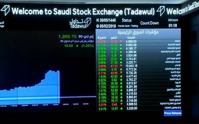 مؤشر "تاسي" يواصل الانخفاض بضغط القطاعات الكبرى.. وسط تراجع بالسيولة