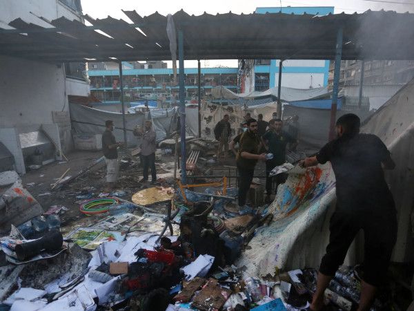 40 إصابة بقصف إسرائيلي على مدرسة تؤوي نازحين في النصيرات