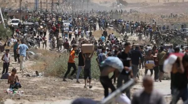 110 شهداء و583 إصابة و9 مفقودين خلال محاولات الحصول على المساعدات الأمريكية بغزة