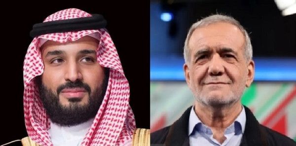 بن سلمان لبزشكيان: العالم الإسلامي مجتمع على دعم إيران ضد الاعتداءات الإسرائيلية