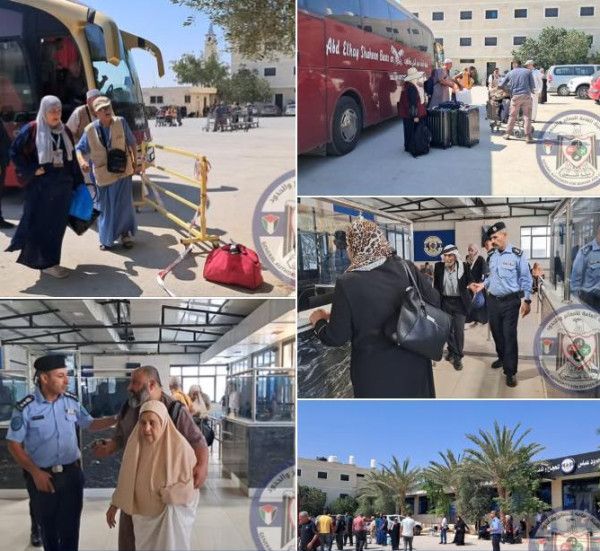 "المعابر والحدود": وصول آخر دفعة من حجاج بيت الله الحرام والحجاج العالقين إلى أريحا