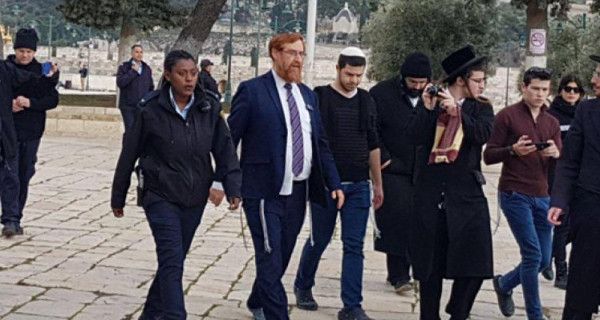 المتطرف "غليك" يقود اقتحام المستوطنين للمسجد الأقصى