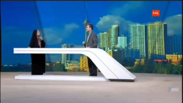 شاهد: لحظة انقطاع بث (قناة خبر) الإيرانية بعد العدوان الإسرائيلي عليها
