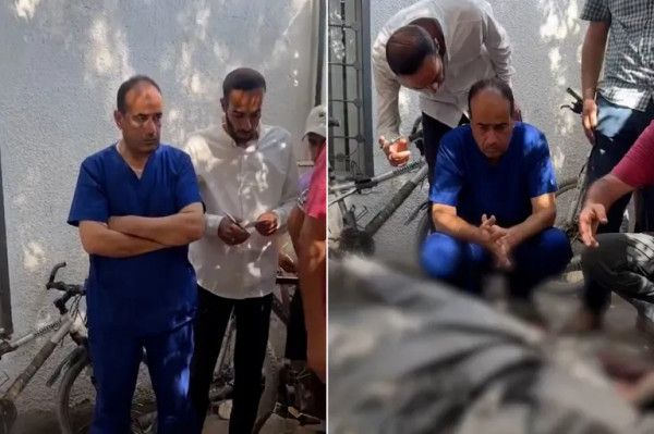شاهد: مدير مجمع الشفاء يُفجع بوصول جثامين أفراد من عائلته بعد قصف الاحتلال لمنزلهم