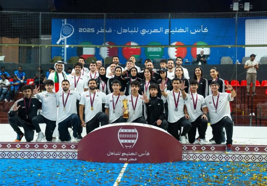 منتخب الإمارات بطلاً لكأس الخليج العربي للبادل
