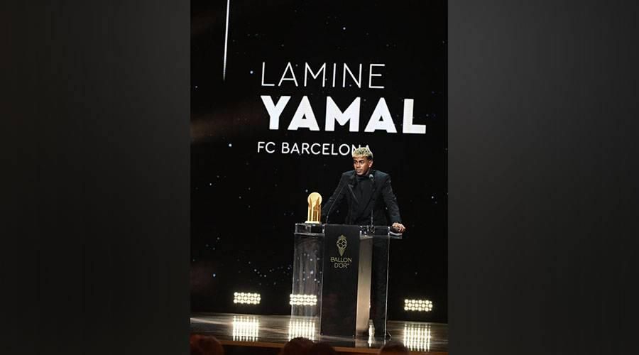 لامين يامال أفضل لاعب شاب في حفل الكرة الذهبية