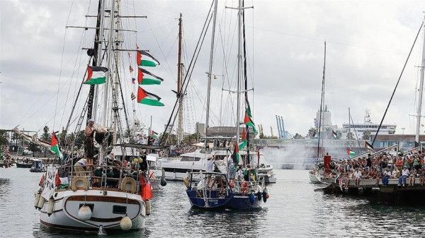فيديو: هجمات بمُسيّرات تستهدف أسطول الصمود المتجه إلى غزة