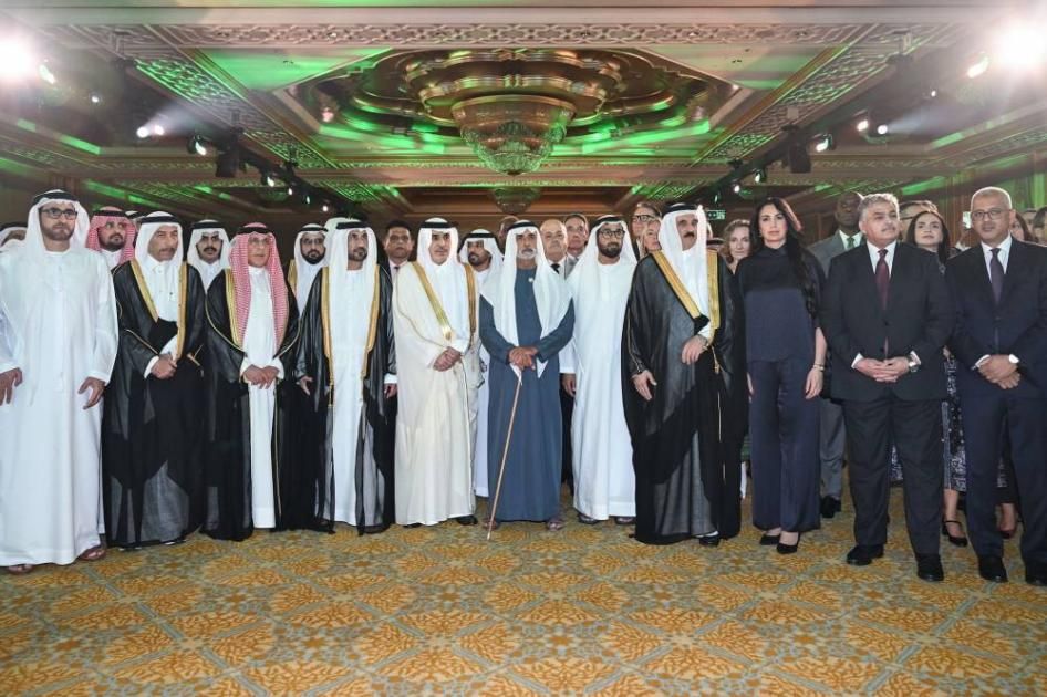 نهيان بن مبارك يحضر حفل سفارة السعودية بيومها الوطني