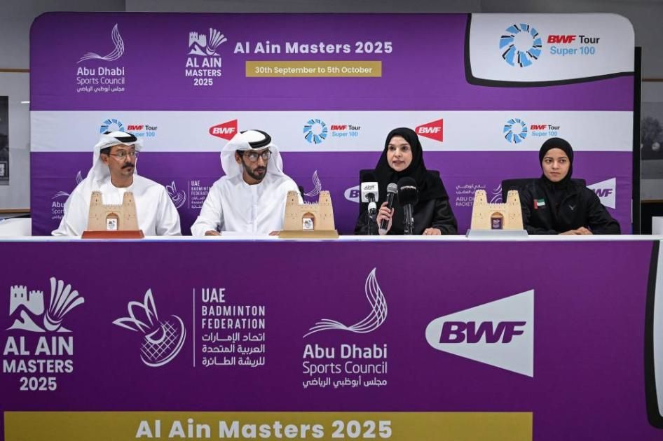 40 دولة تشارك في بطولة العين ماسترز للريشة الطائرة