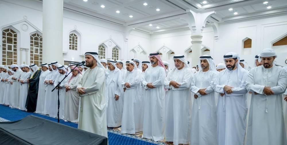 النعيمي: يؤدي صلاة الجنازة على جثمان حصة الشامسي