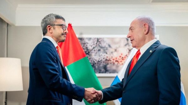 عبد الله بن زايد يلتقي نتنياهو ويشدد على ضرورة إنهاء حرب غزة