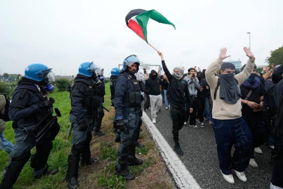 آلاف الإيطاليين يتظاهرون مجدداً دعماً لغزة