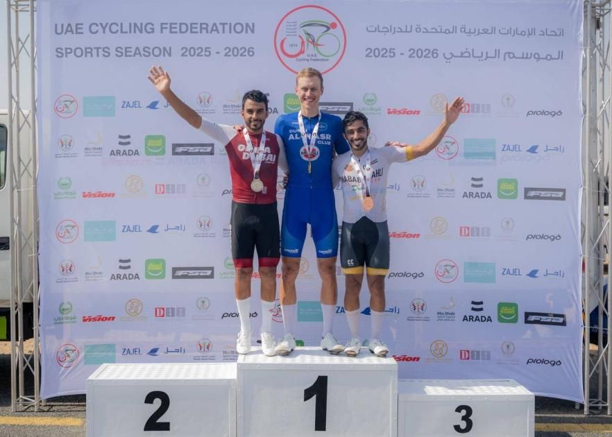 بداية مميزة لفريق إقامة دبي للدراجات في أول سباق ضمن الدوري المحلي