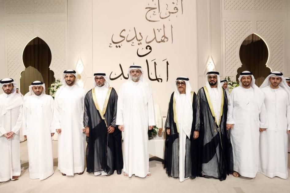 ولي عهد الشارقة يشهد حفل زفاف ماجد الهديدي