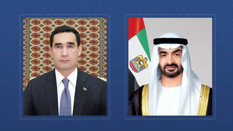 محمد بن زايد يهنئ رئيس تركمانستان بمرور 30 عاماً على العلاقات الدبلوماسية