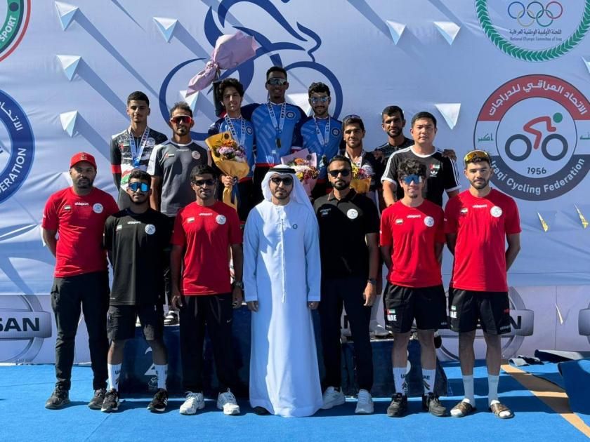 13 ميدالية للإمارات في «عربية الدراجات» بالعراق