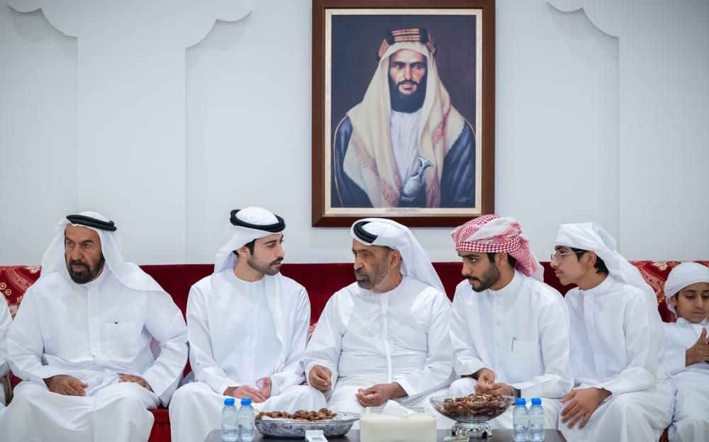 ياس بن حمدان بن زايد يعزّي بوفاة أحمد المنصوري