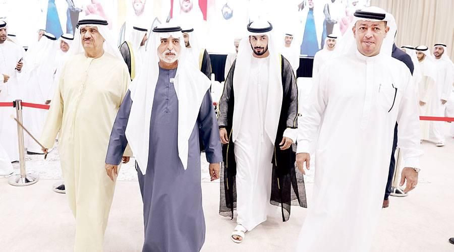 شيوخ ووزراء ومسؤولون يشهدون أفراح النعيمي والشعالي والحارثي