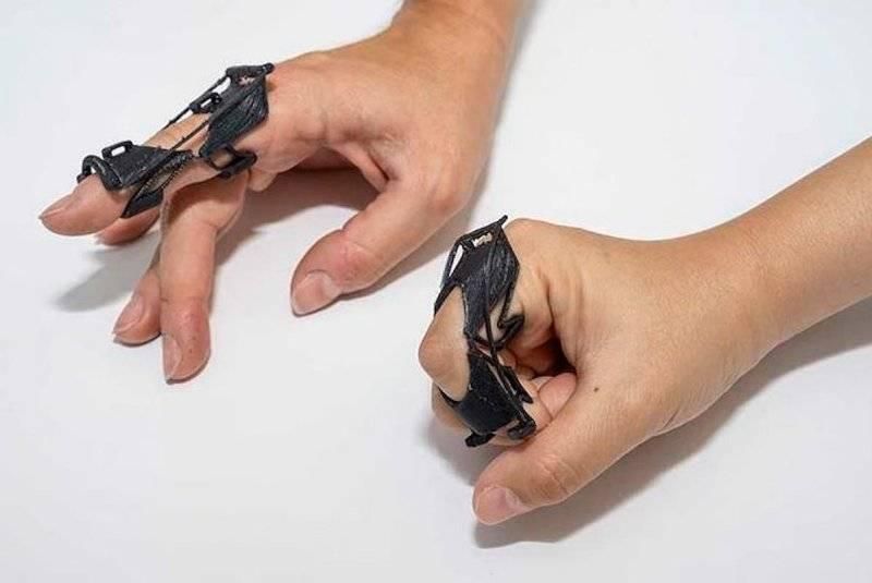 دعامة أصابع ثلاثية الأبعاد قابلة للثني