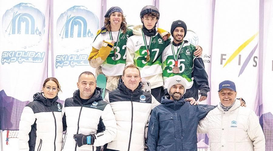 مشاركة مميزة لمنتخب الإمارات في«التزلج الحر»