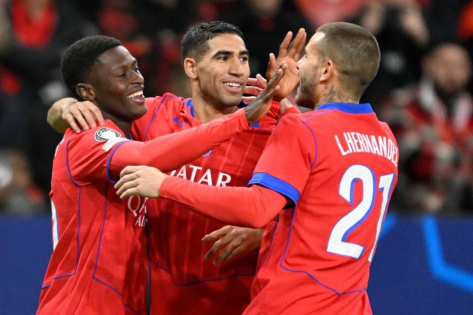 ثلاثة أهداف في سبع دقائق.. سان جيرمان يسحق ليفركوزن 7-2