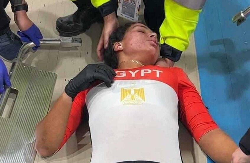 بعد سقوط عنيف..منع المصرية ابتسام زايد من استكمال بطولة العالم للدراجات