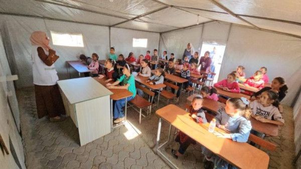 (أونروا): انضمام 25 ألف طفل فلسطيني بقطاع غزة إلى "مساحات التعلم المؤقتة"