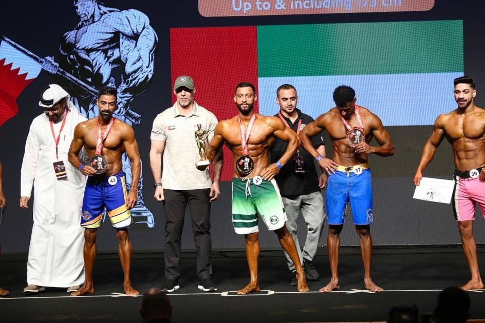 الإمارات بطلة غرب آسيا لبناء الأجسام
