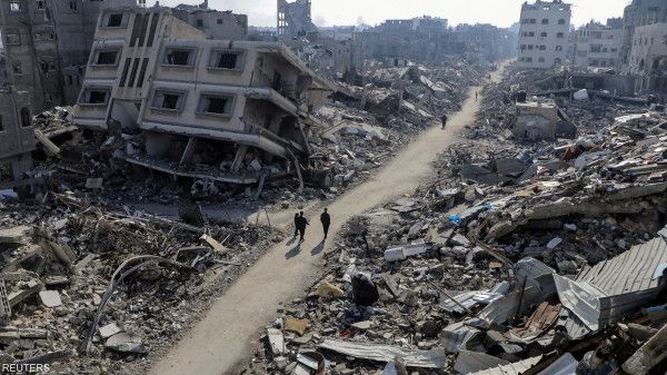 انتشال جثامين 3 شهداء شرق خان يونس