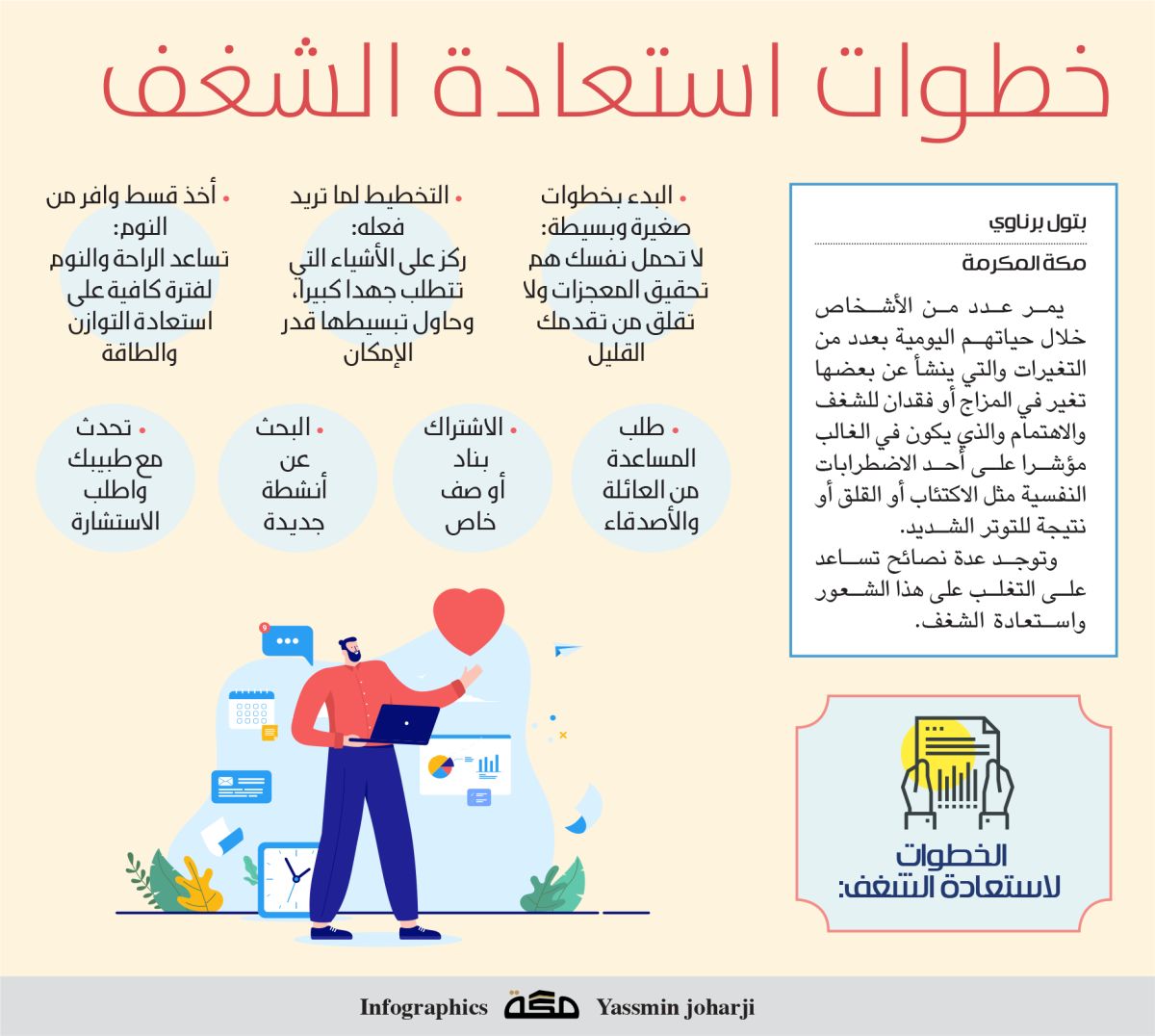 إنفوجرافيك: خطوات استعادة الشغف