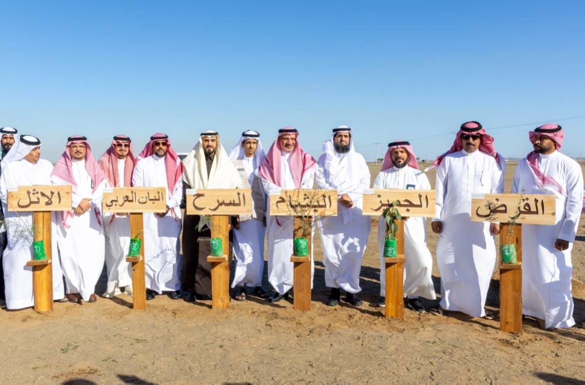 شركة المياه الوطنية والمركز الوطني لتنمية الغطاء النباتي يدشنان مشروع تشجير متنزه وادي قديد بزراعة 85 ألف شتلة.