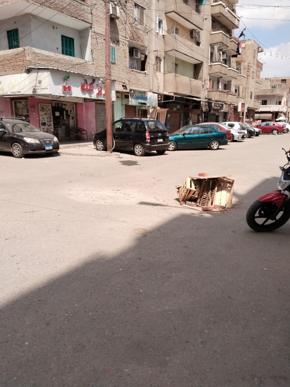 جانب من أعمال إصلاح الطريقين، فيتو