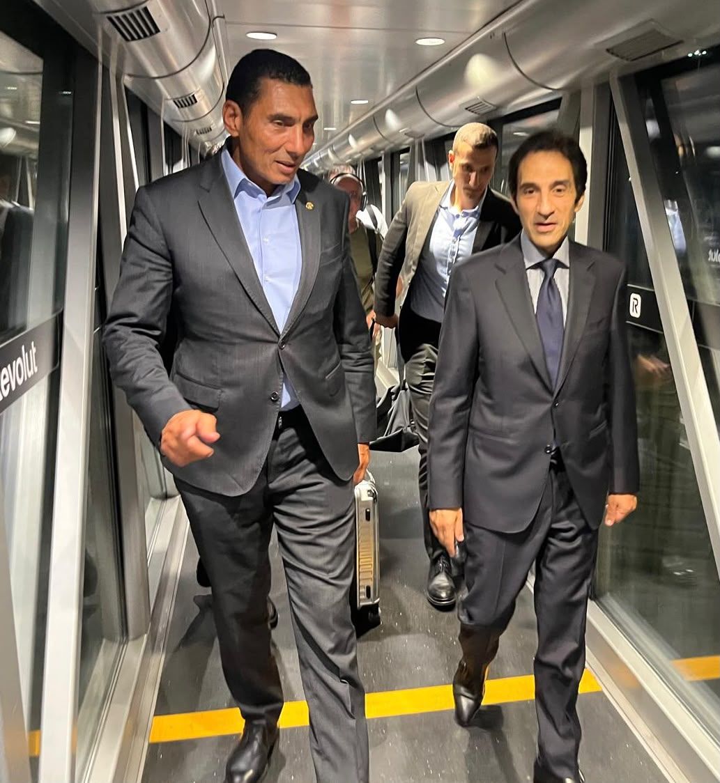 بسام راضى يستقبل وزير الشباب والرياضة
