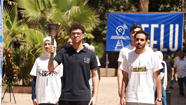 انطلاق مسيرة شعلة دورة الألعاب الإفريقية للجامعات استعدادًا لـ"القاهرة 2026"
