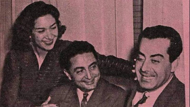 احمد بدرخان مع فريد وهدى سلطان 