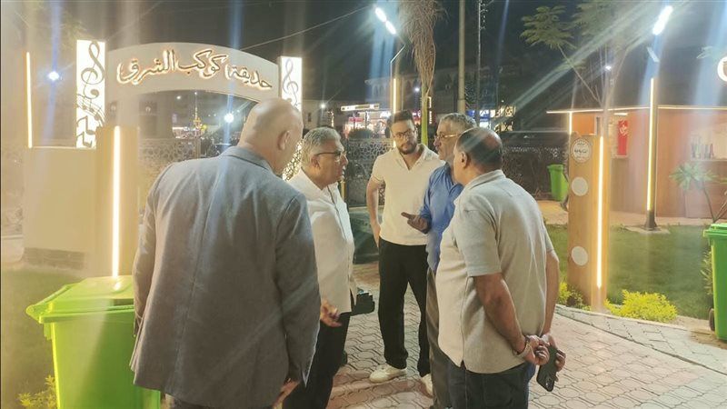 محافظ الدقهلية يتفقد حديقة كوكب الشرق بالمنصورة وسط إقبال من الأسر والأطفال