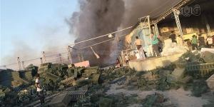 14مصابًا في حريق مصنع موالح بمنيا القمح، ومحافظ الشرقية يوجه بفحص التوصيلات الكهربائية (صور)