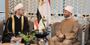 مفتي موسكو خلال لقائه بوزير الأوقاف: مصر بأزهرها مرجعية لنا في الاستنارة العلمية