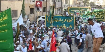 احتفالا بالمولد النبوي، انطلاق الموكب الصوفي عقب صلاة العصر من مسجد الجعفري إلى الحسين