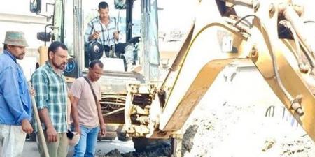 مياه الشرقية: إصلاح خط طرد الصرف الصحي بمحطة كفر أبو حسين بالزقازيق