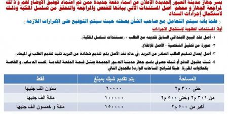 تقنين دفعة جديدة من أراضي المواطنين بمدينة العبور الجديدة، 20 ديسمبر (صور)