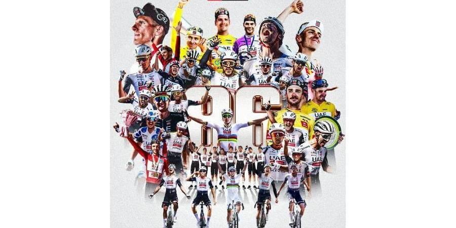 رقم قياسي لفريق «الإمارات للدراجات»