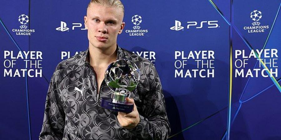 هالاند غاضب من تعادل مانشستر سيتي وموناكو