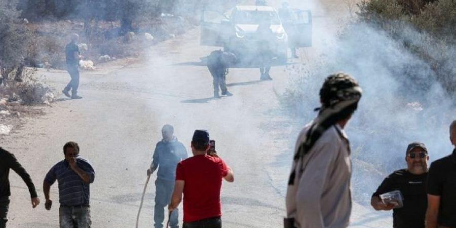 بقنابل الصوت والغاز المسيل للدموع… الاحتلال يمنع أهالي بلدة بيتا من قطف الزيتون